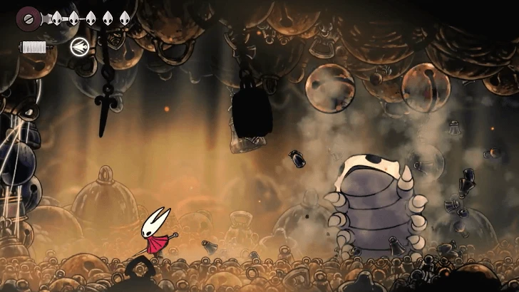 Bell Beast performing double bell toss attack