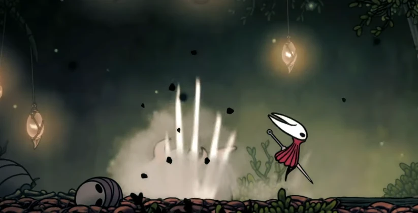 Underground burrowing sequence showing smoke emergence points