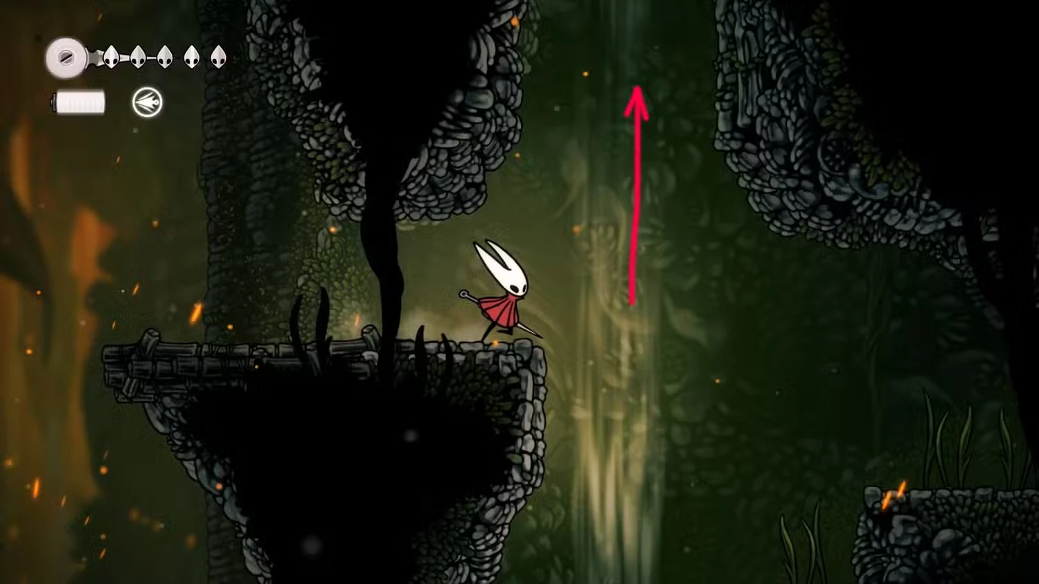 Visual indicator of wind current ascension points
